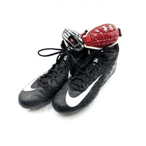 Nike Alpha Men's Black/White Football/Cleats Sz 10, Under Armour Chin Stap, +